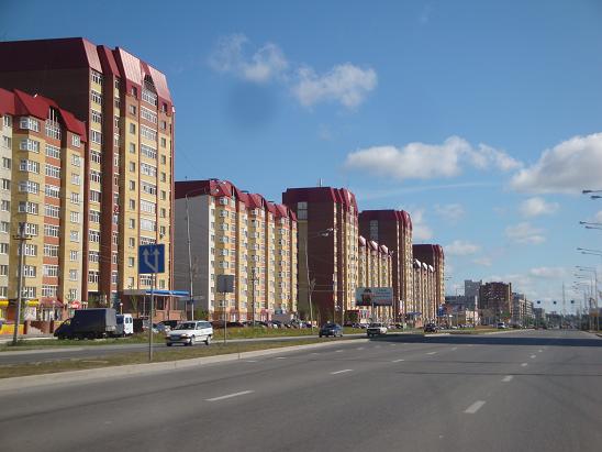 Тюмень. Новый район на въезде в город