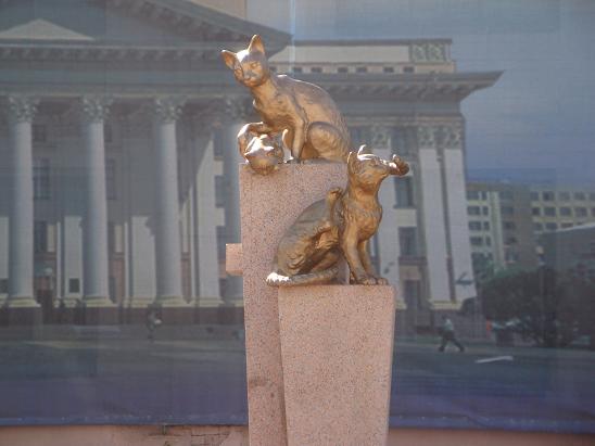 Тюмень. Скульптуры в центре города
