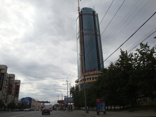 Небоскрёб в центре Екатеринбурга