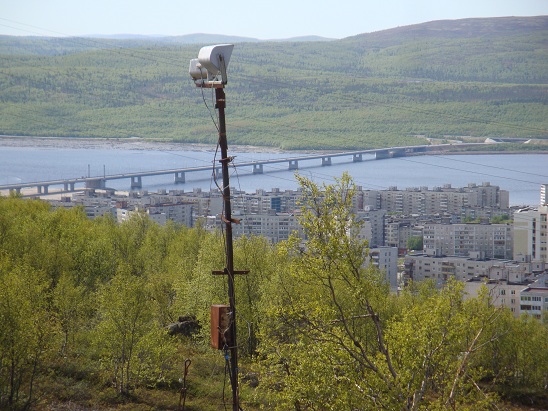 Мурманск. Вид на мост через Кольский залив со стороны старой канатной дороги
