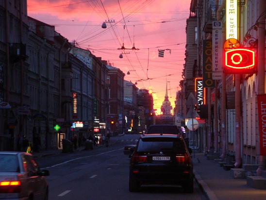 Закат над Петербургом