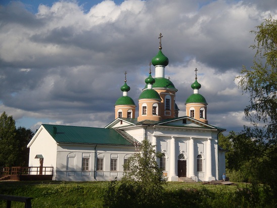 Храм на острове в Олонце